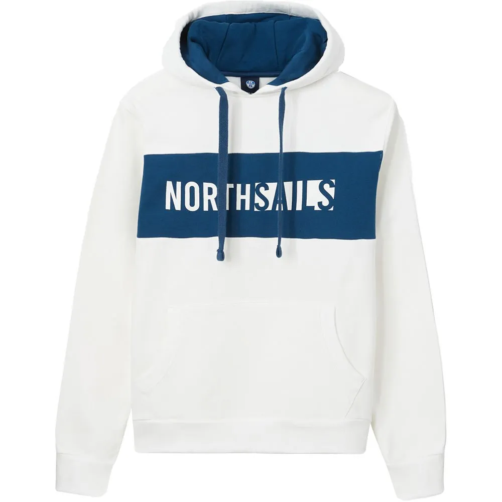 Купить North sails 691638-0105-M Толстовка с капюшоном Organic Fleece Белая Marshmallow M 7ft.ru в интернет магазине Семь Футов