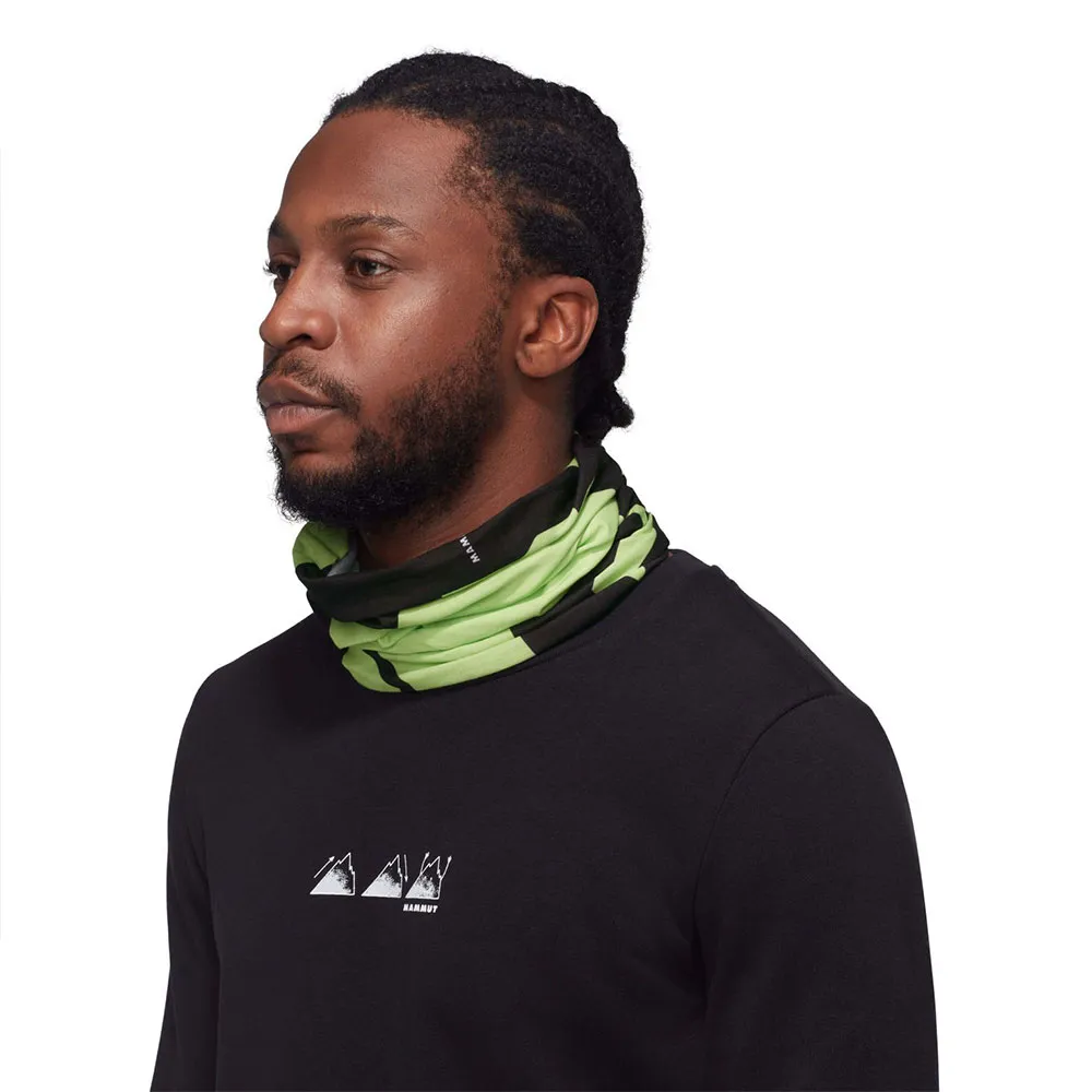 Купить Mammut 1191-05817-780-UNICA Шарф-хомут Logo  Black / Neo Lime 7ft.ru в интернет магазине Семь Футов