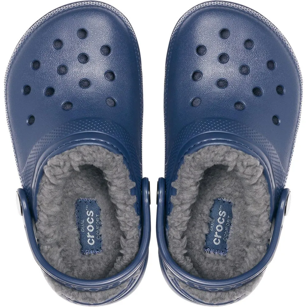 Купить Crocs 207010-459b-j1 Деревянные башмаки Classic Lined Navy / Charcoal 35x25x15 EU 32 7ft.ru в интернет магазине Семь Футов