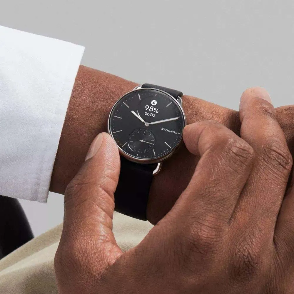 Купить Withings hwa10-model 1 Смарт-часы Scanwatch 2 38 mm Black 10x10x10 7ft.ru в интернет магазине Семь Футов