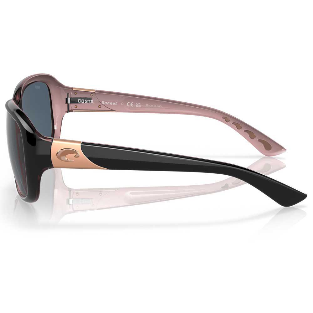 Купить Costa 06S9041-90410658 поляризованные солнцезащитные очки Gannet Shiny Black Hibiscus Gray 580P/CAT3 7ft.ru в интернет магазине Семь Футов