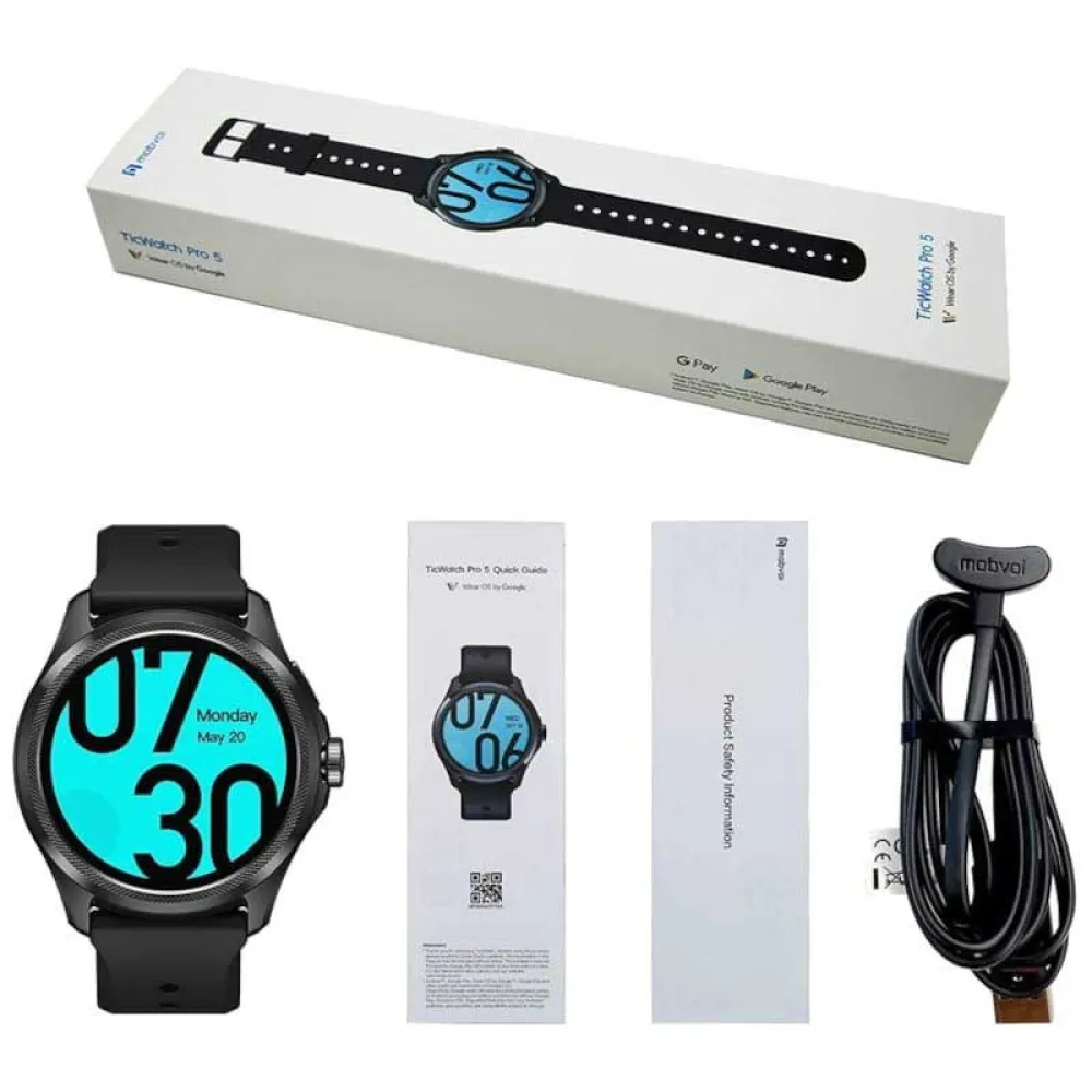 Купить Ticwatch 68794 Смарт-часы Pro 5  Black 7ft.ru в интернет магазине Семь Футов