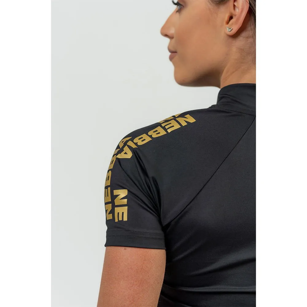 Купить Nebbia 831-40-10-xs Базовый слой с коротким рукавом Zipper Intense Ultimate Gold Compression Black / Gold 30x25x3 7ft.ru в интернет магазине Семь Футов
