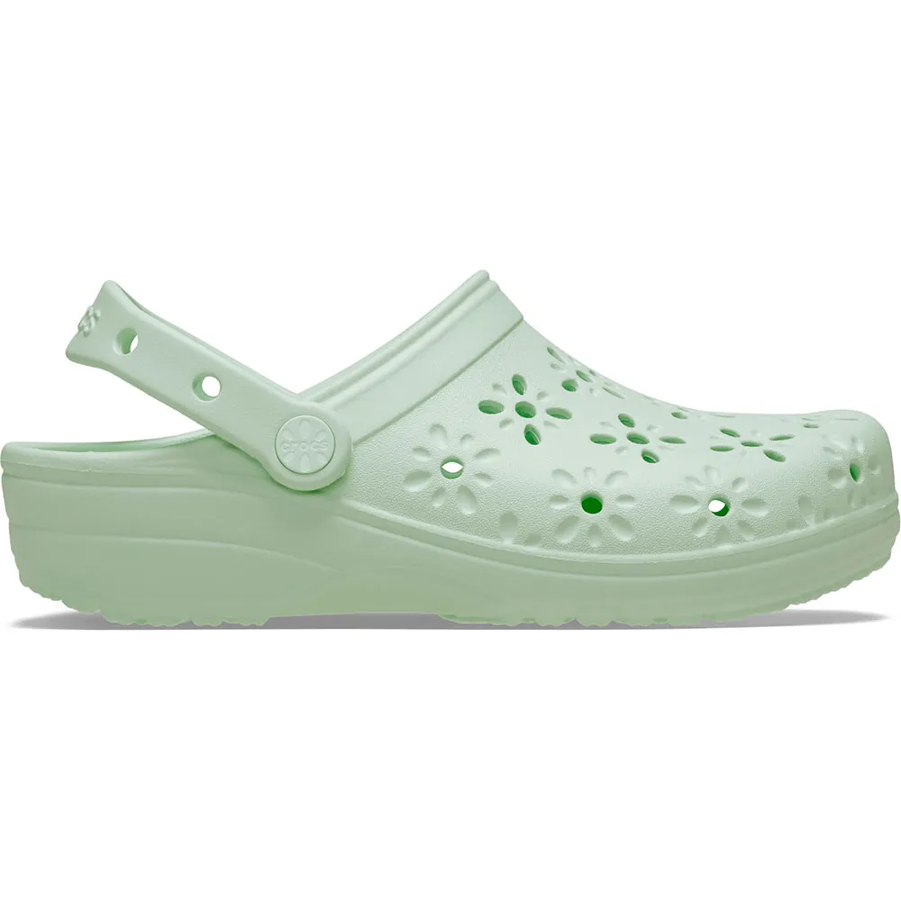 Купить Crocs 210927-3yh-m6/w8 Деревянные башмаки Classic Floral Cut Out Jade Tint 35x25x15 EU 38 7ft.ru в интернет магазине Семь Футов
