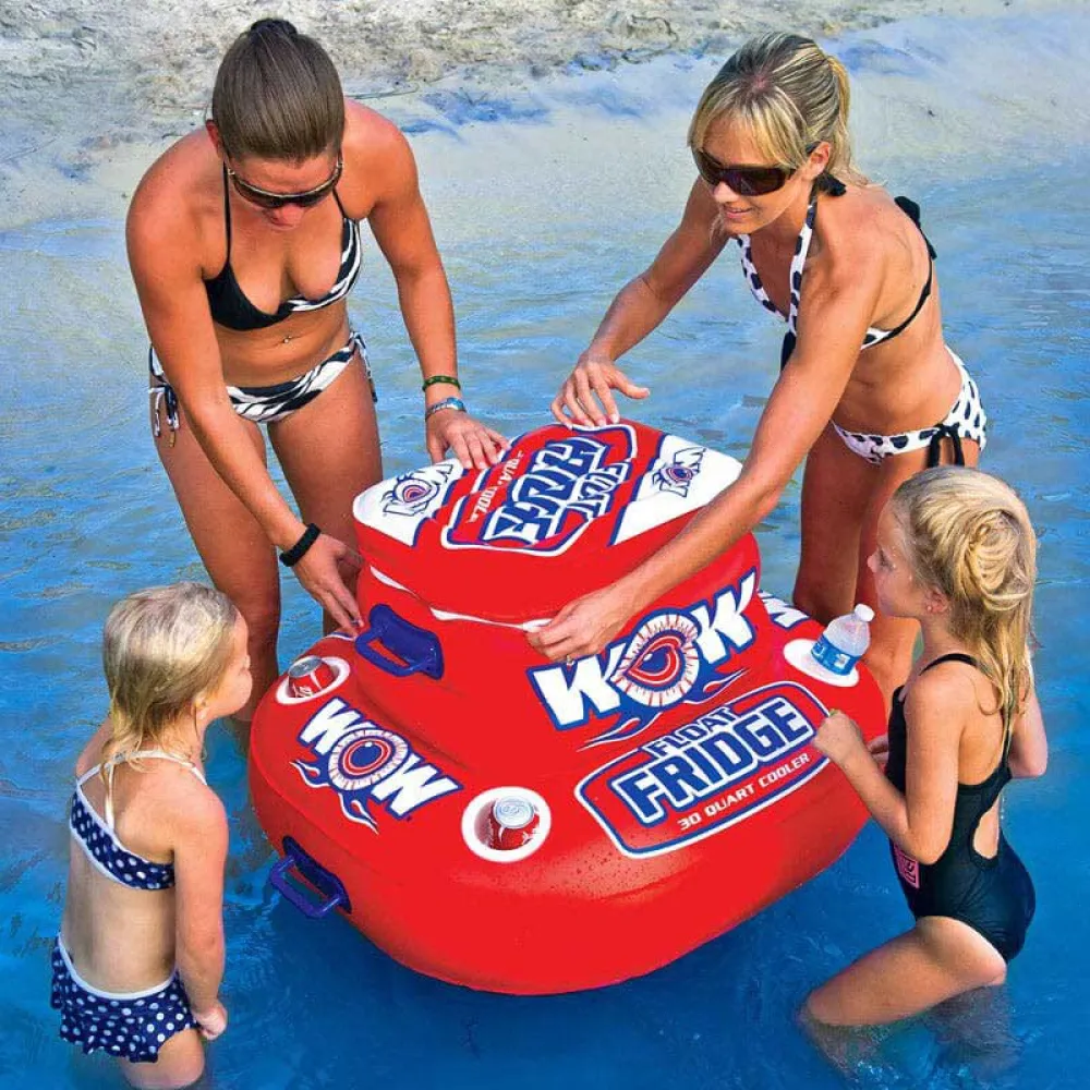 Купить Wow stuff 742-112000 буксируемая водная игрушка Fridge Красный Red 7ft.ru в интернет магазине Семь Футов
