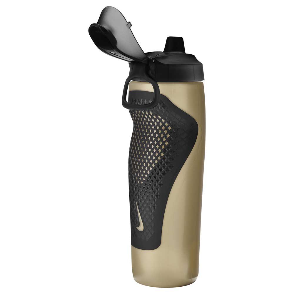 Купить Nike N100766872824 Refuel Locking Lid 24oz/700ml бутылка Золотистый Golden / Black / Black 7ft.ru в интернет магазине Семь Футов