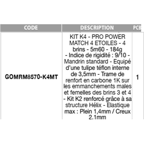 Купить Garbolino GOMRM8570-K4MT K4 Pro Power Match Полюс комплект Black 5.60 m 7ft.ru в интернет магазине Семь Футов