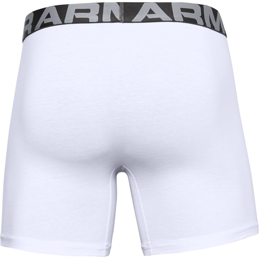 Купить Under armour 1363617-100-MD Боксёр Charged Cotton 6´´ 3 Единицы Белая White / White M 7ft.ru в интернет магазине Семь Футов