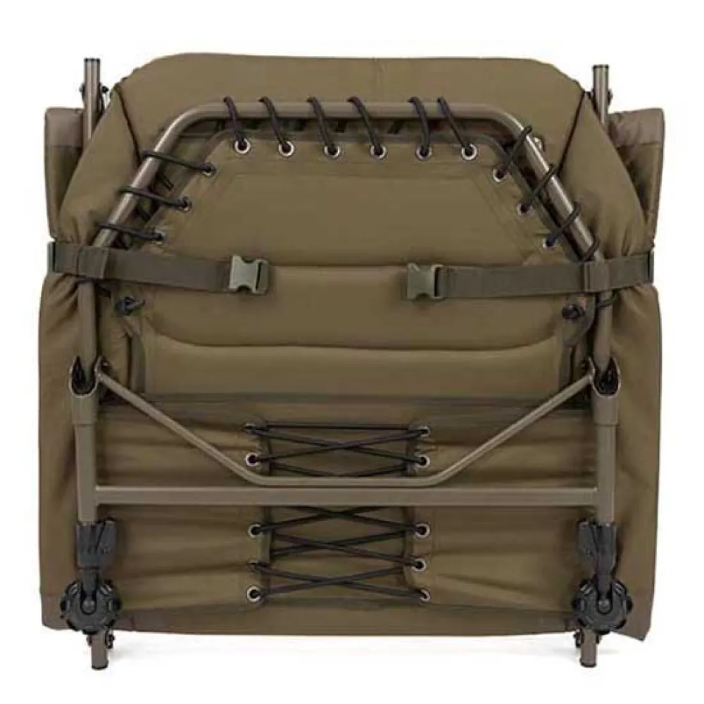 Купить Fox international CBC113 Раскладушка для Карпфишинга Voyager Compact Коричневый Dark Green 205 x 85 x 30 cm 7ft.ru в интернет магазине Семь Футов