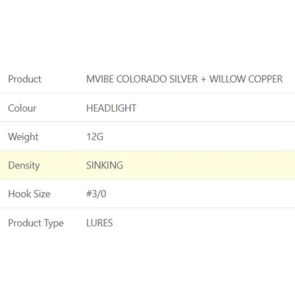 Купить Westin P247-122-105-UNIT Spinnerbait Mvibe Colorado Silver Willow Copper 3/0 12g Желтый Headlight 7ft.ru в интернет магазине Семь Футов