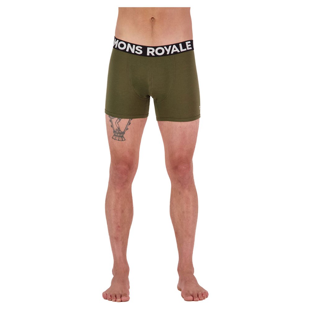 Купить Mons royale 100087-1169-299-M Боксёр Hold´em Shorty Зеленый  Dark Olive M 7ft.ru в интернет магазине Семь Футов