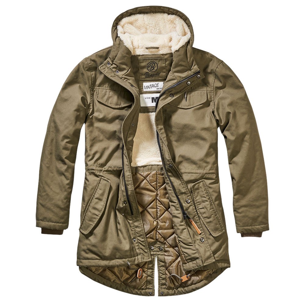 Купить Brandit 9442-1-L Пальто Marsh Lake Teddy Зеленый  Olive L 7ft.ru в интернет магазине Семь Футов