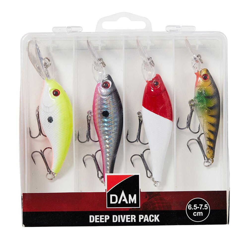 Купить DAM SVS65412 Minnow Deep Diver Bait Box 75 mm  White / Silver / Red / Yellow 7ft.ru в интернет магазине Семь Футов