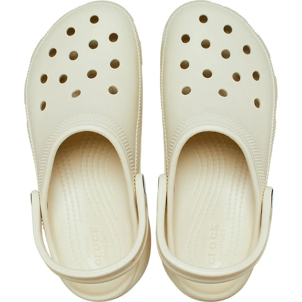 Купить Crocs 206750-2y2-w9 Деревянные башмаки Classic Platform Bone 35x25x15 EU 39.5 7ft.ru в интернет магазине Семь Футов