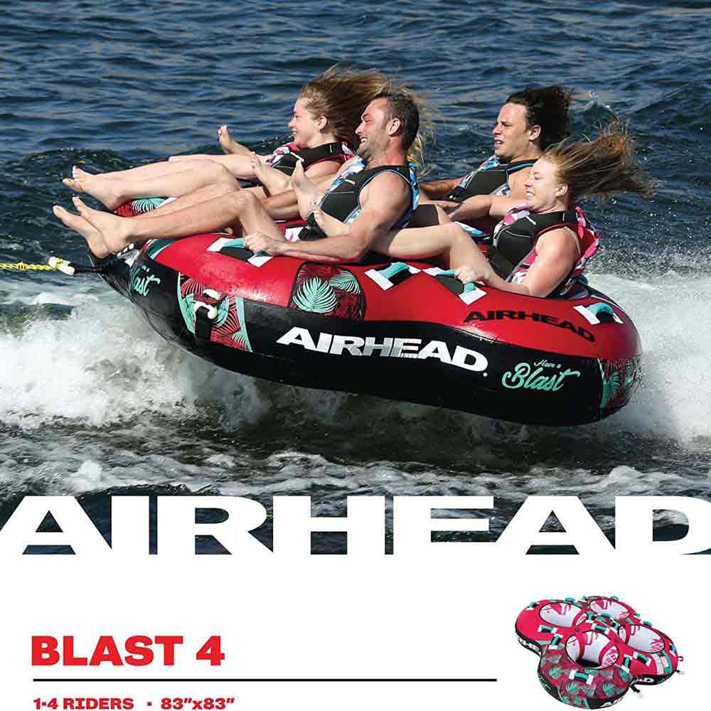 Купить Airhead 253-AHBL42 Blast Буксируемый Красный  Multicolour 4 Places 7ft.ru в интернет магазине Семь Футов