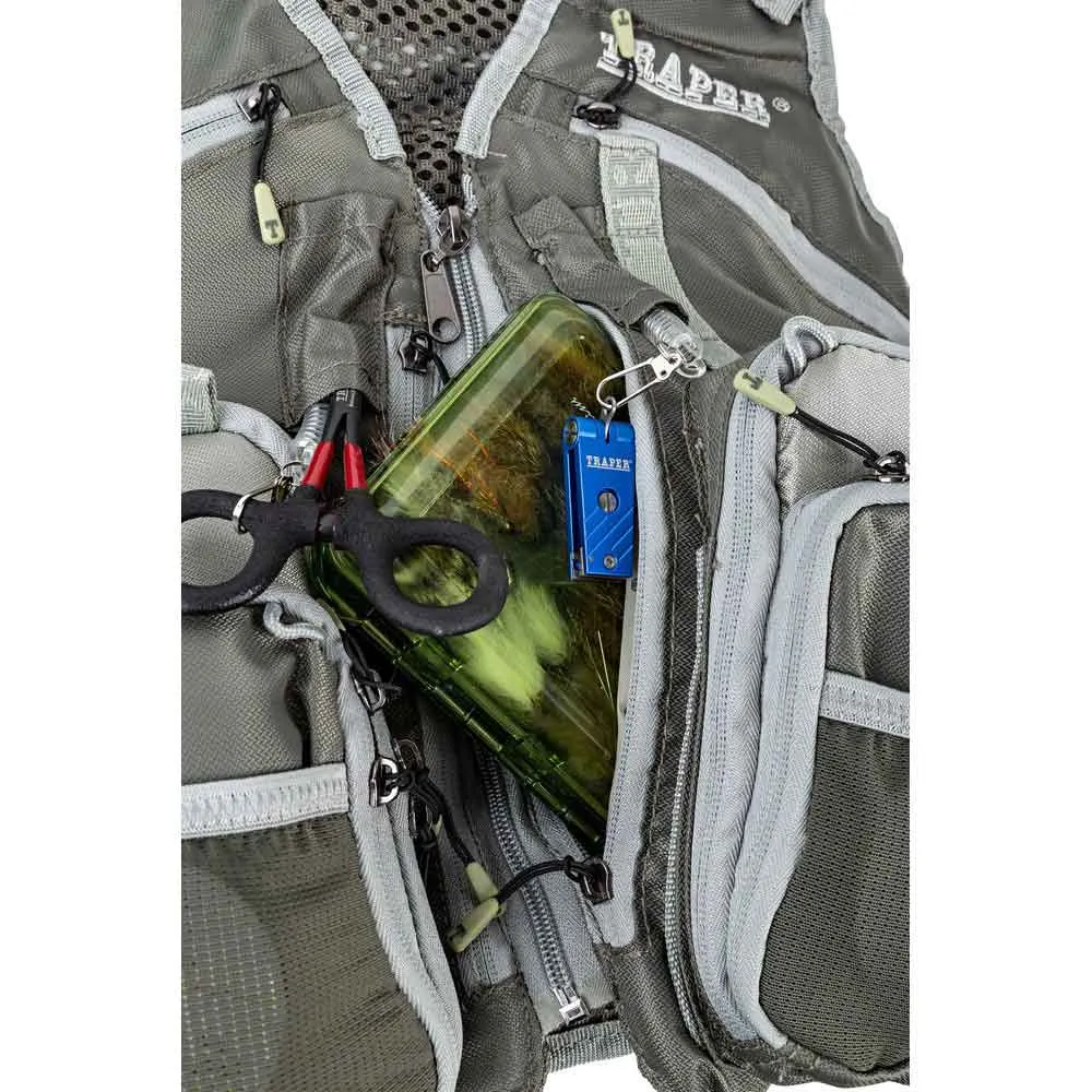 Купить Traper fly 81346 Жилет Combo Active Серый  Grey 7ft.ru в интернет магазине Семь Футов