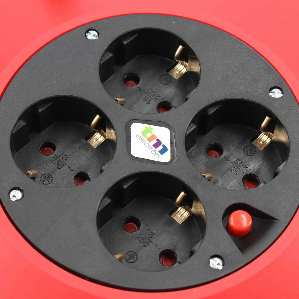 Купить Tm electron TMUAD215 Катушка для кабеля 4 розетки 15 m Золотистый Red  Techinn 7ft.ru в интернет магазине Семь Футов