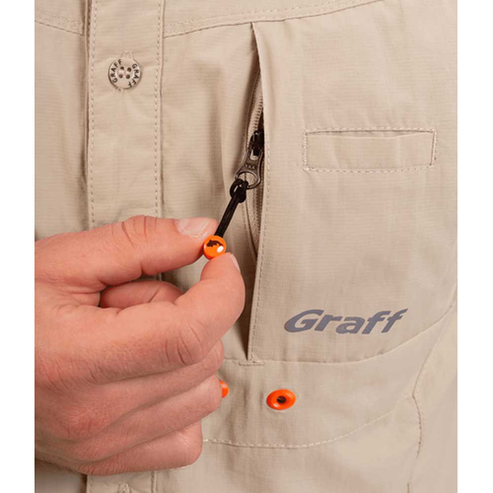 Купить Graff 807-KO-CL-10-L Рубашка с длинным рукавом 807-KO-CL-10 Fishing Бежевый Sand L 7ft.ru в интернет магазине Семь Футов