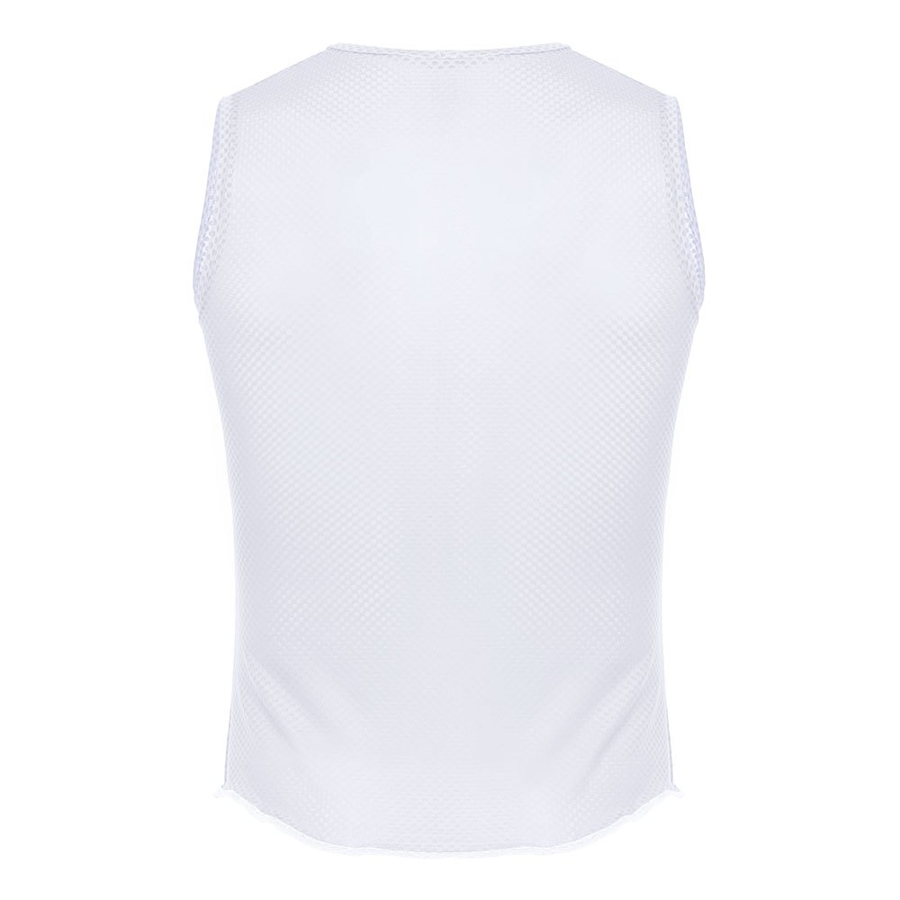 Купить Santini BM002GLLLIEVE-BI-XS Безрукавная базовая футболка Lieve Белая White XS 7ft.ru в интернет магазине Семь Футов