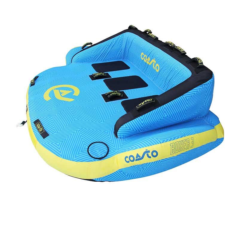 Купить Coasto PB-CBBOXER3 Буксируемый диван Boxer 3P  Blue / Yellow / Black 3 places 7ft.ru в интернет магазине Семь Футов