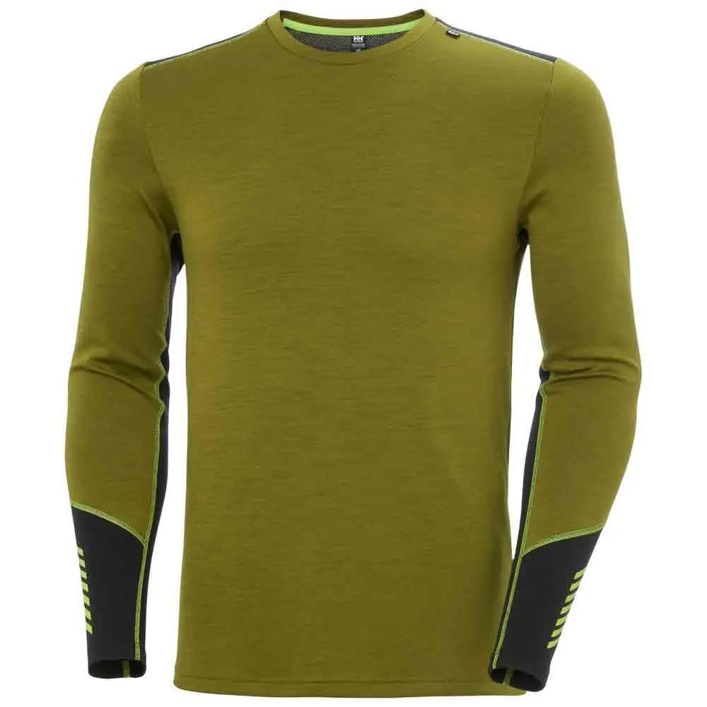 Купить Helly hansen 49364-461-s Базовый слой с длинным рукавом Lifa merino midweight crew Olive Green 30x25x2 7ft.ru в интернет магазине Семь Футов