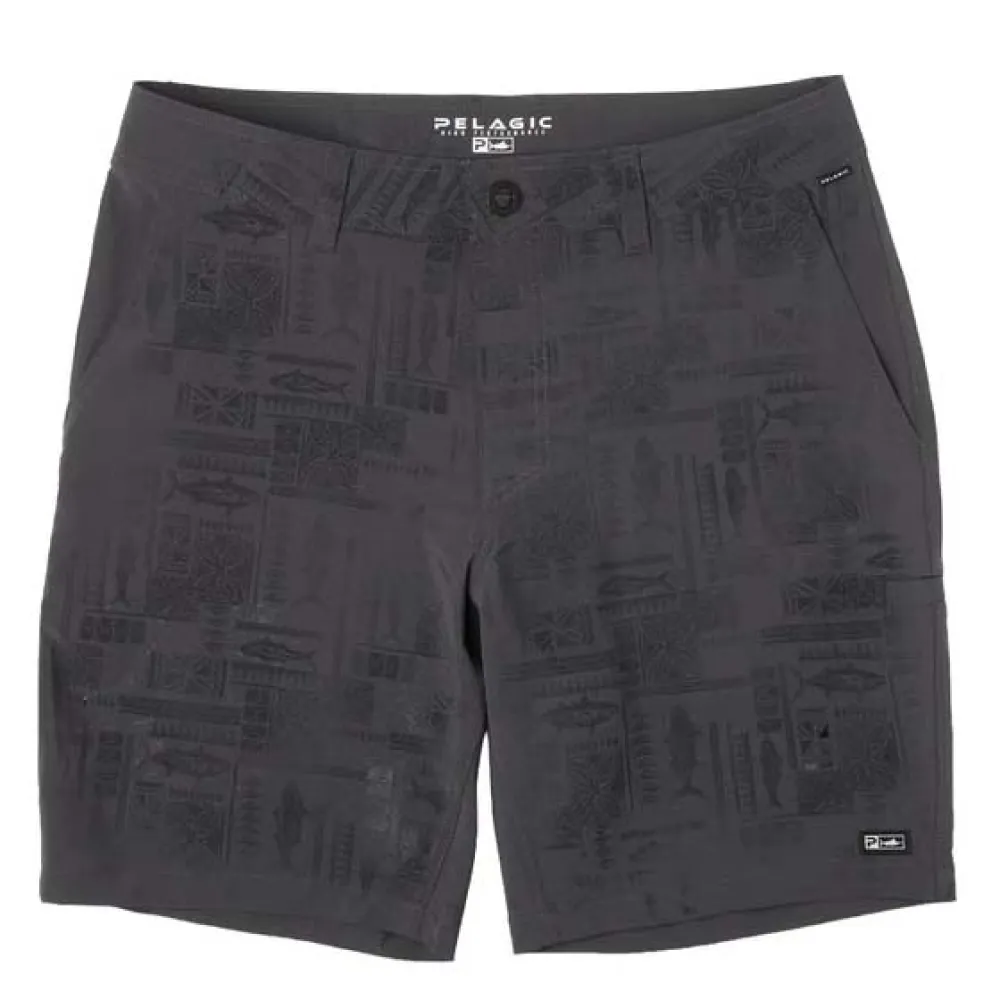 Купить Pelagic 1002261000-gra-32 Шорты Mako Deep Sea 19´´ Pacific Rim Graphite 30x20x10 7ft.ru в интернет магазине Семь Футов