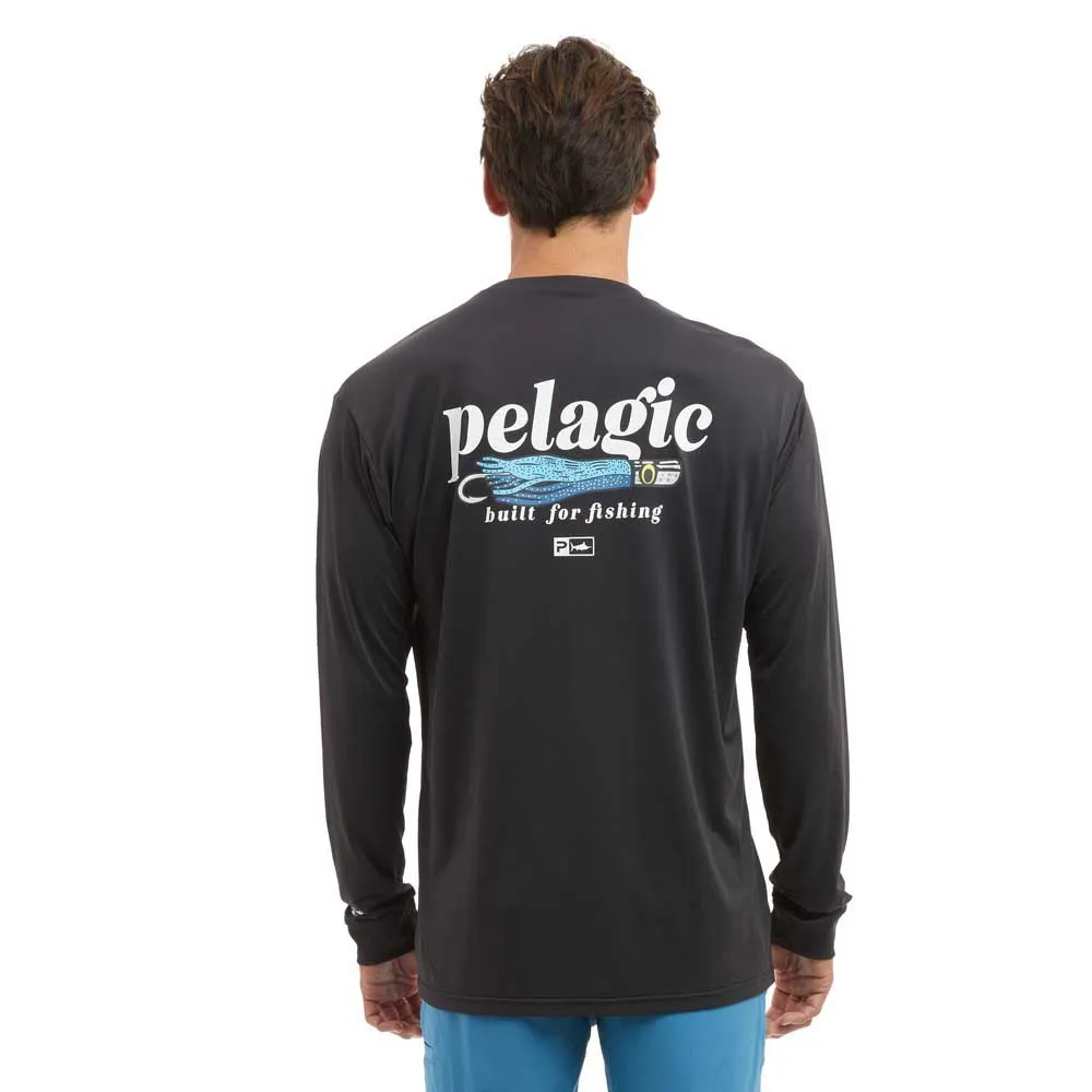 Купить Pelagic 1015243000-BLK-XXL Футболка с длинным рукавом с защитой от ультрафиолета Aquatek Built For Trollin Black 2XL 7ft.ru в интернет магазине Семь Футов