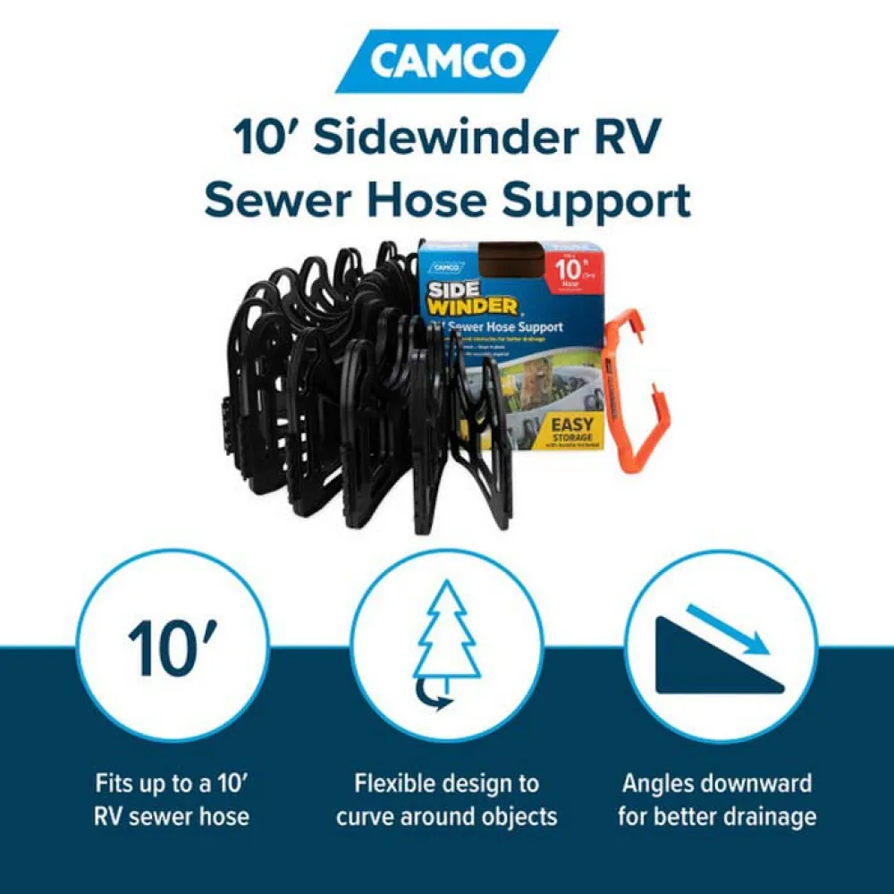 Купить Camco 17-43061 Держатель для шланга Sidewinder Black 22x25x37 9.14 m 7ft.ru в интернет магазине Семь Футов