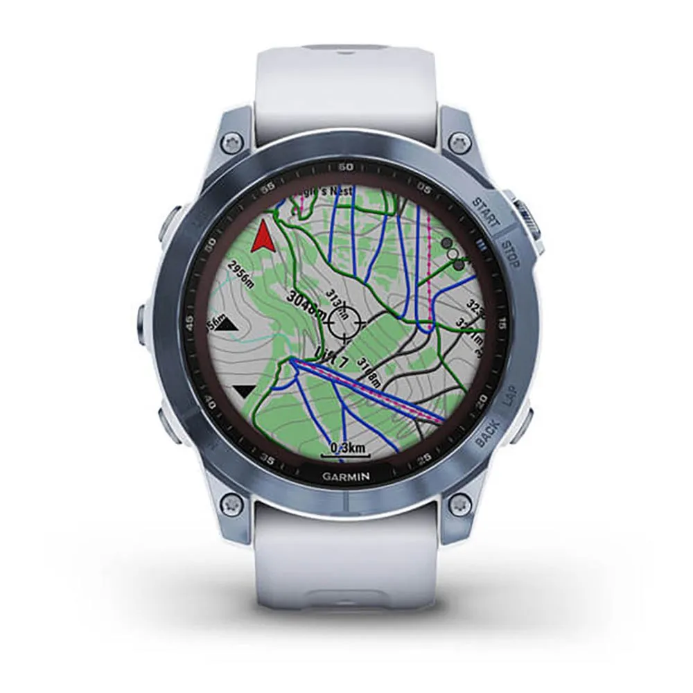 Купить Garmin R-15409316-010-02540-25 Часы Fenix 7 Sapphire Solar отремонтированы Белая Mineral Blue Titanium / Whitestone 7ft.ru в интернет магазине Семь Футов