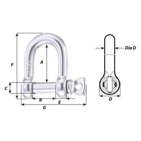 Купить Plastimo 3587790112085 Wichard Короткая HR-дужка Серебристый 16 mm 7ft.ru в интернет магазине Семь Футов