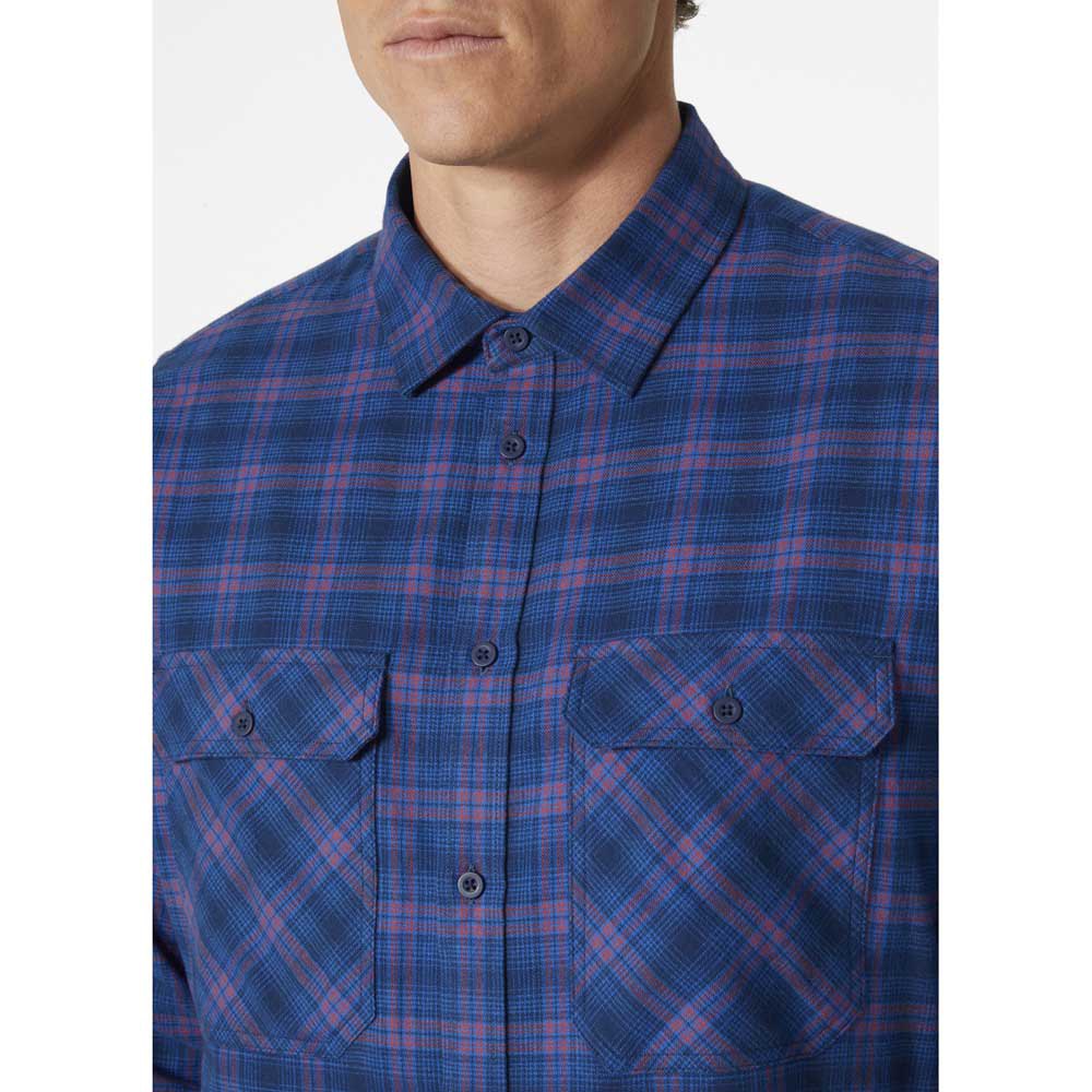 Купить Helly hansen 62731_584-L Футболка Lokka Organic Flannel Голубой Ocean Classic Plaid L 7ft.ru в интернет магазине Семь Футов