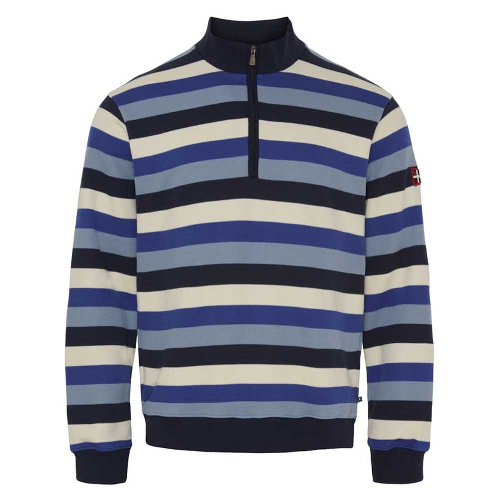 Купить Sea ranch 23-7-5024-4138-XXL Свитер с полумолнией Hutchinson Многоцветный Dark Navy Multi Stripe 2XL 7ft.ru в интернет магазине Семь Футов