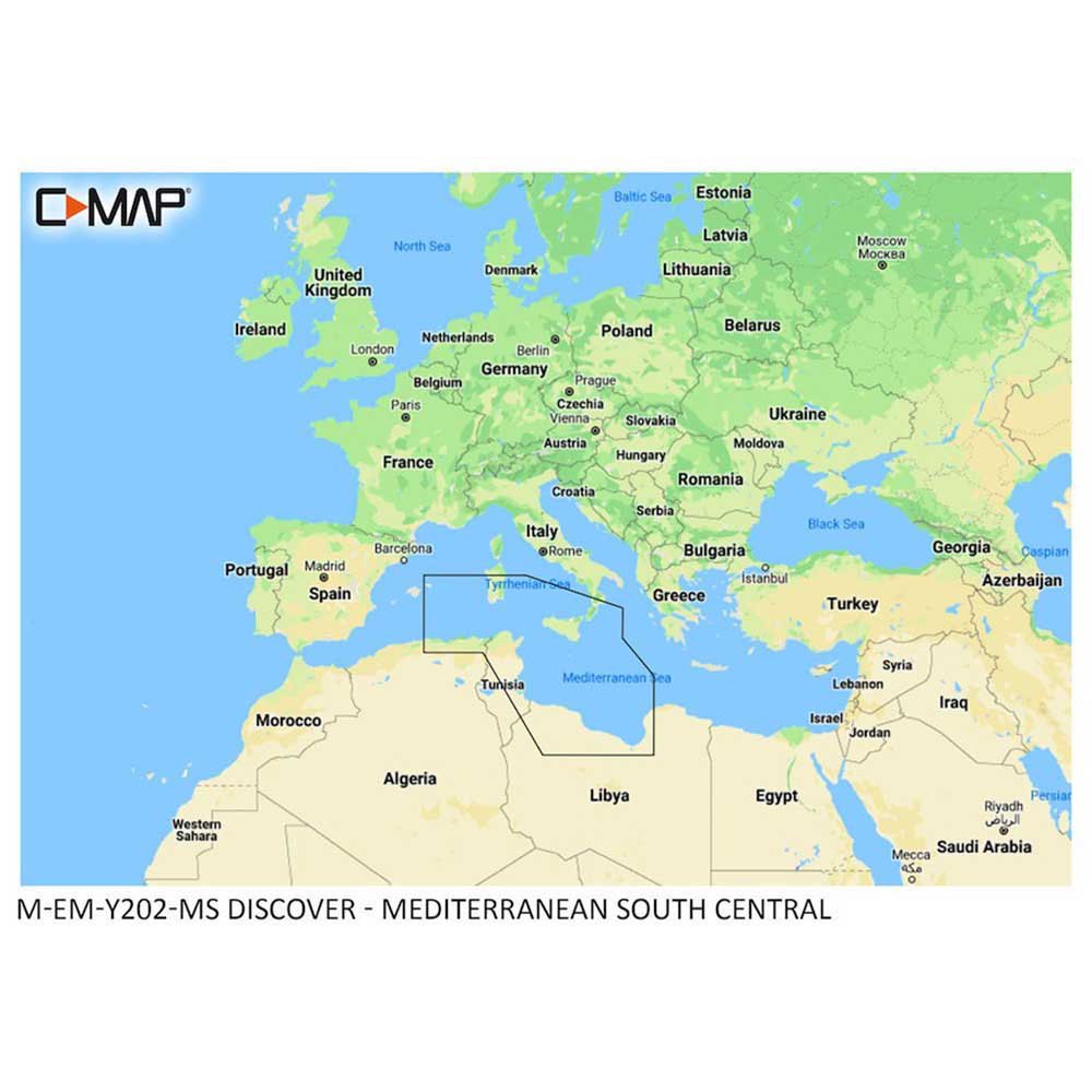 Купить C-map M-EM-Y202-MS карта Mediterranean South Central  Multicolour 7ft.ru в интернет магазине Семь Футов