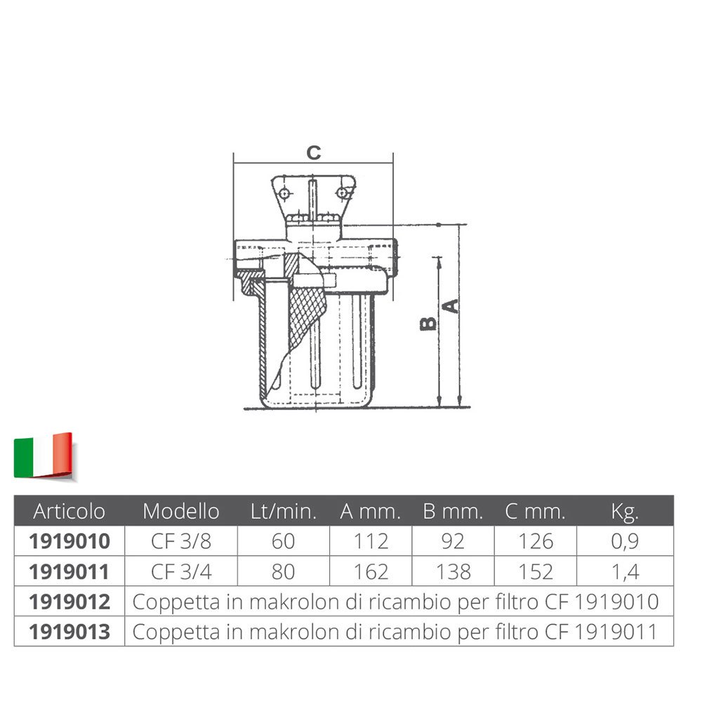 Купить Ancor 1919012 Makrolon 1919010 Запасная часть фильтра Золотистый Grey 7ft.ru в интернет магазине Семь Футов