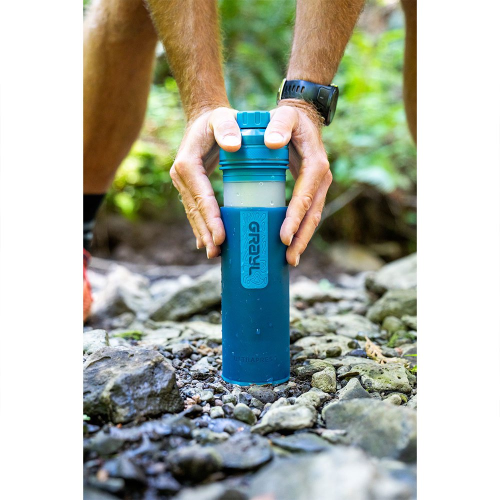 Купить Grayl 500-FOR Бутылка с фильтром для воды UltraPress 500ml Голубой Forest Blue 7ft.ru в интернет магазине Семь Футов