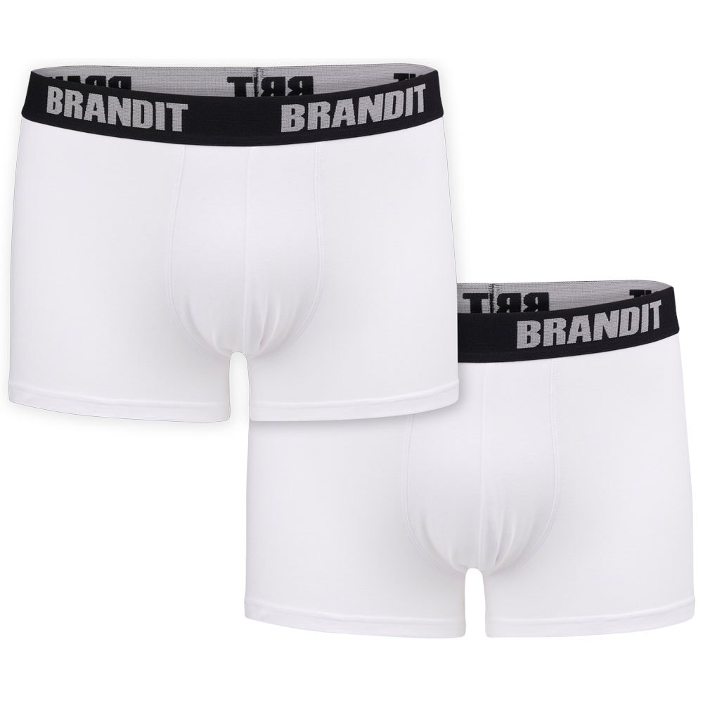 Купить Brandit 4501-212-M Боксёр Logo 2 Единицы Белая  White / White M 7ft.ru в интернет магазине Семь Футов