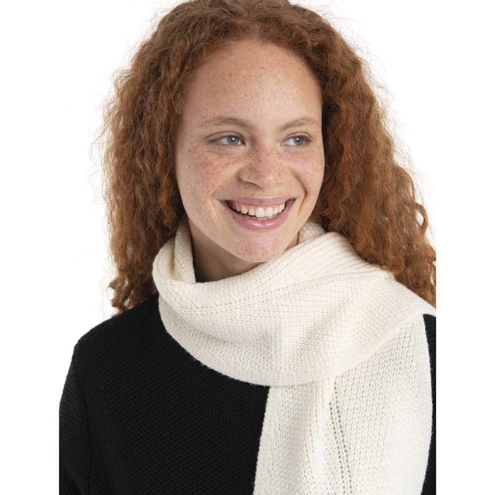 Купить Icebreaker 104839936OS Шарф Waypoint Scarf Merino Бежевый Undyed / Black 7ft.ru в интернет магазине Семь Футов