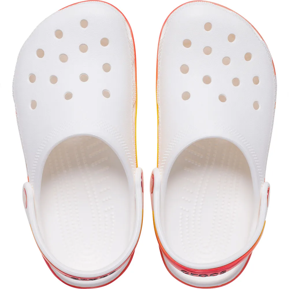 Купить Crocs 210714-94s-c12 Деревянные башмаки Classic Reflector White / Multi 35x25x15 EU 29 7ft.ru в интернет магазине Семь Футов