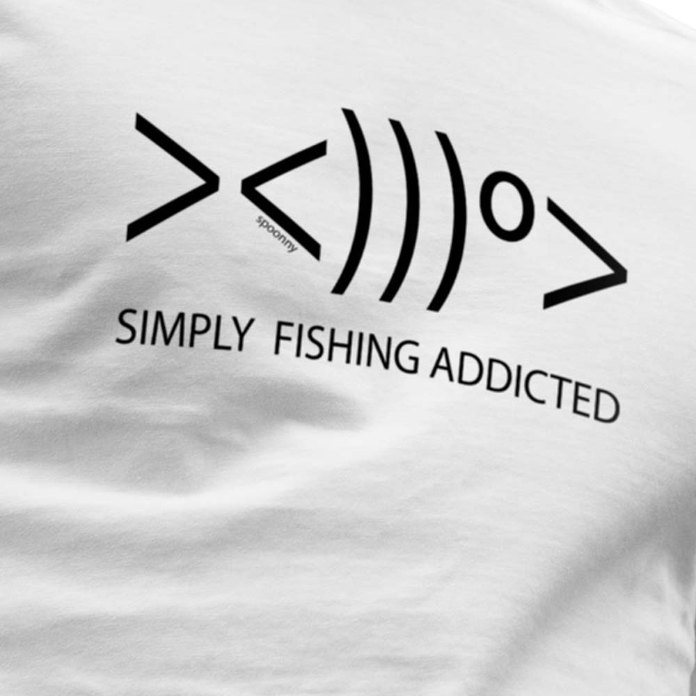 Купить Kruskis CA65500601S008 Футболка с коротким рукавом Simply Fishing Addicted Белая White 3XL 7ft.ru в интернет магазине Семь Футов