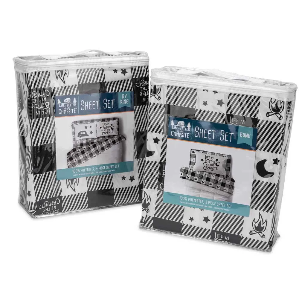 Купить Camco 17-53475 простыня Bunk  Black / White 7ft.ru в интернет магазине Семь Футов