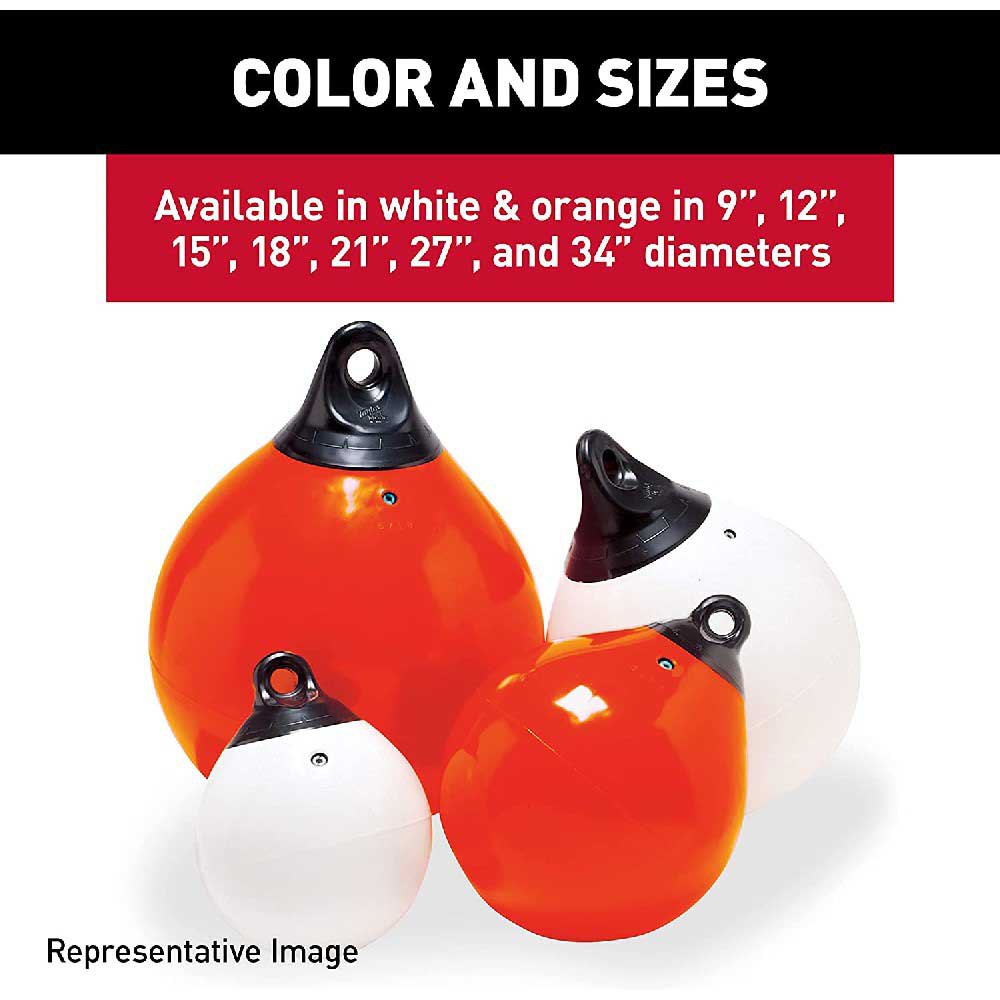 Купить Taylor 32-61155 Tuff End™ Inflatable Vinyl Буй Красный Orange 68.58 cm 7ft.ru в интернет магазине Семь Футов