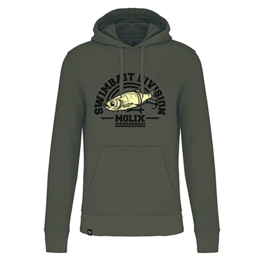 Купить Molix sbdhdg-2xl Толстовка с капюшоном Swimbait Division Dark Green 40x30x12 7ft.ru в интернет магазине Семь Футов