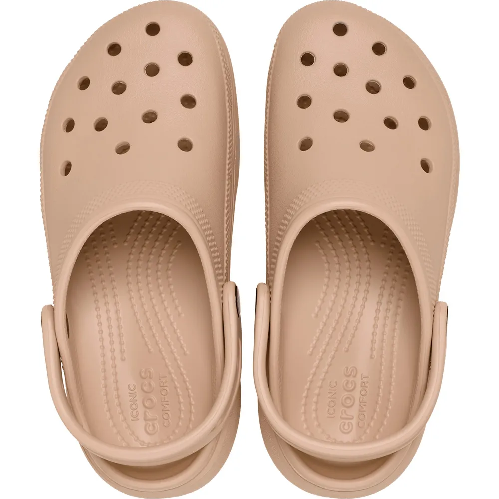 Купить Crocs 206750-7af-w8 Деревянные башмаки Classic Platform Pink Caramel 35x25x15 EU 38 7ft.ru в интернет магазине Семь Футов