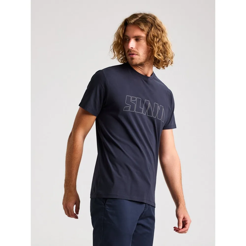 Купить Slam A112007S00-W13-XS Футболка с коротким рукавом Logo Dark Navy XS 7ft.ru в интернет магазине Семь Футов