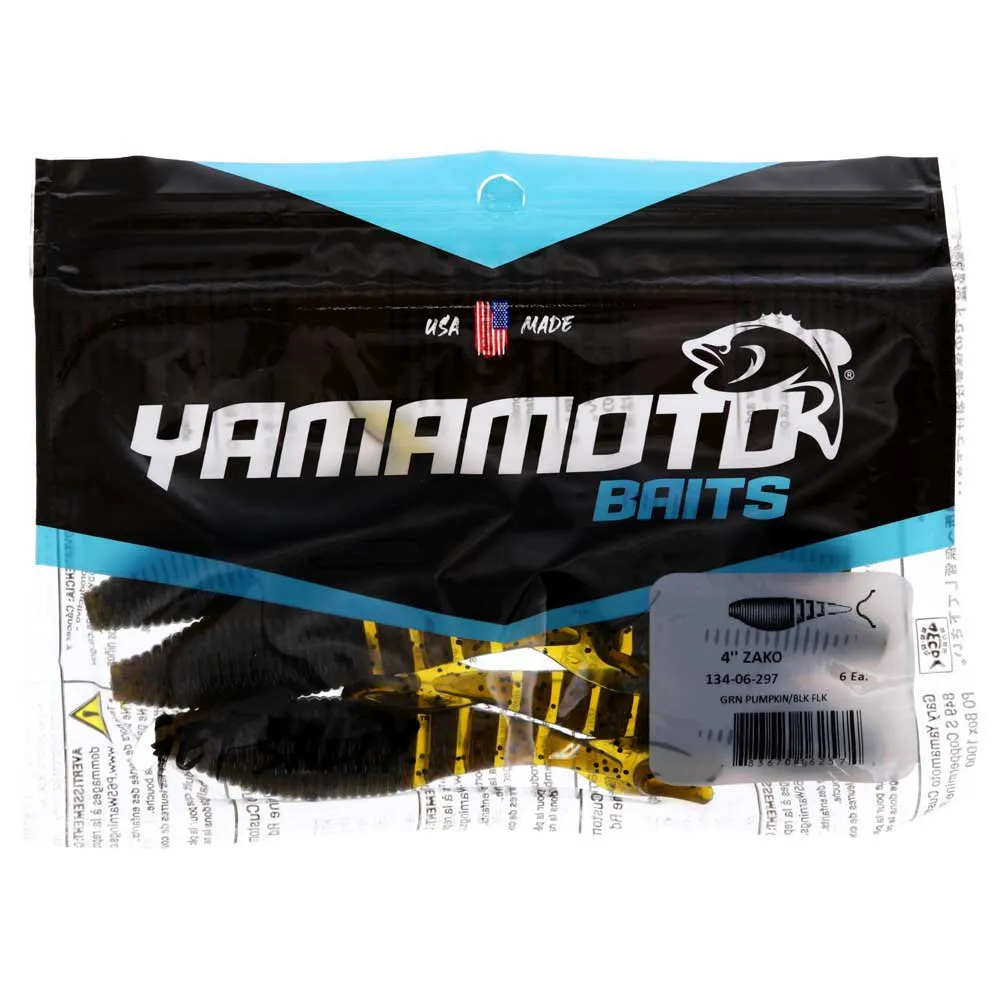 Купить Yamamoto baits 1213406021-unit Мягкий приманка Zako 101 mm 6 Единицы Black / Large Blue Flake 15x10x5 7ft.ru в интернет магазине Семь Футов