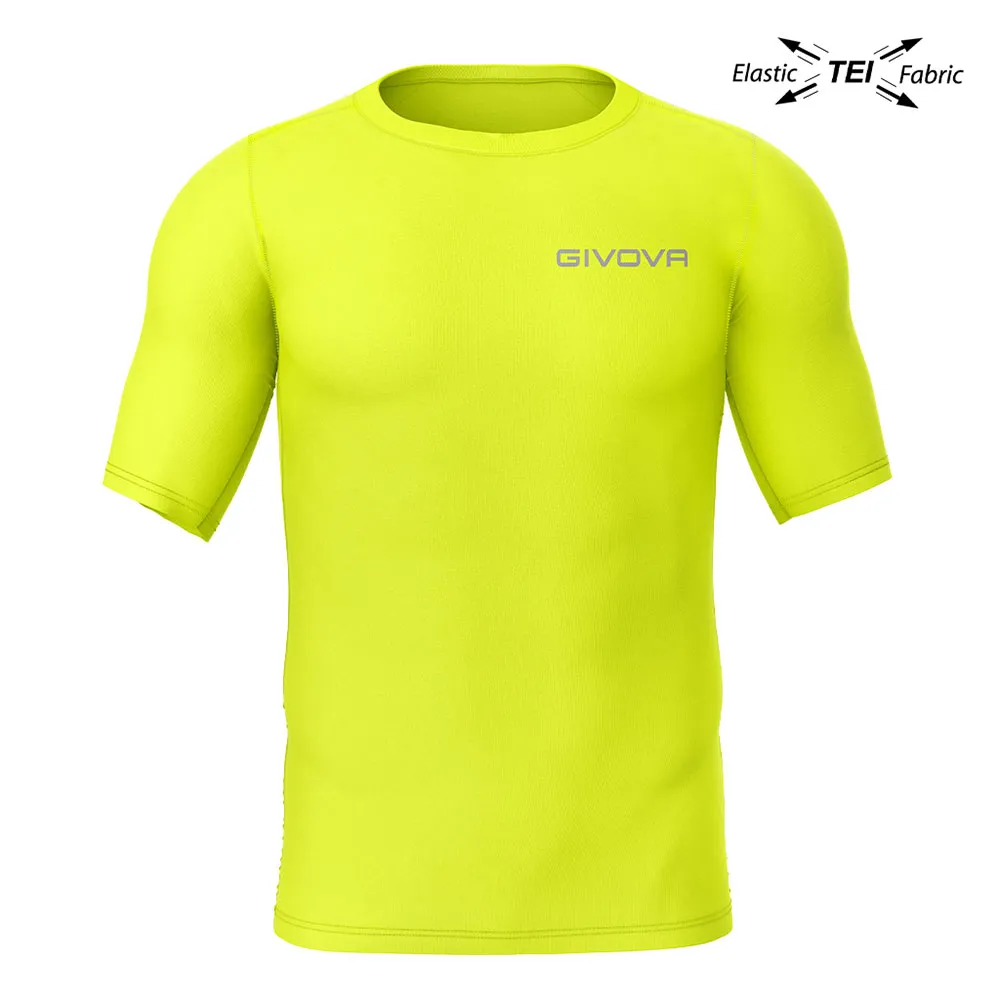 Купить Givova MAE011-0019-S Базовый слой с коротким рукавом Corpus 2 Fluor Yellow S 7ft.ru в интернет магазине Семь Футов