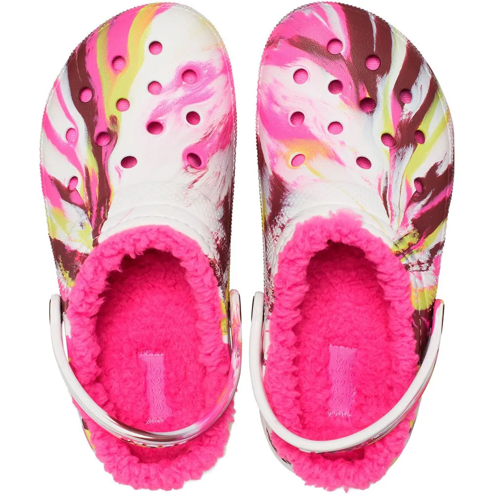 Купить Crocs 207778-6rw-c5 Деревянные башмаки Classic Lined Marbled T Electric Pink / Multi 35x25x15 EU 20 7ft.ru в интернет магазине Семь Футов