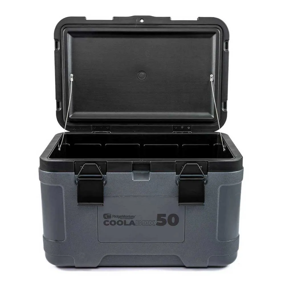 Купить Ridgemonkey out023-jet Жесткий переносной кулер CoolaBox 50L Dark Grey 42x62x42 40 x 60 x 40 cm 7ft.ru в интернет магазине Семь Футов