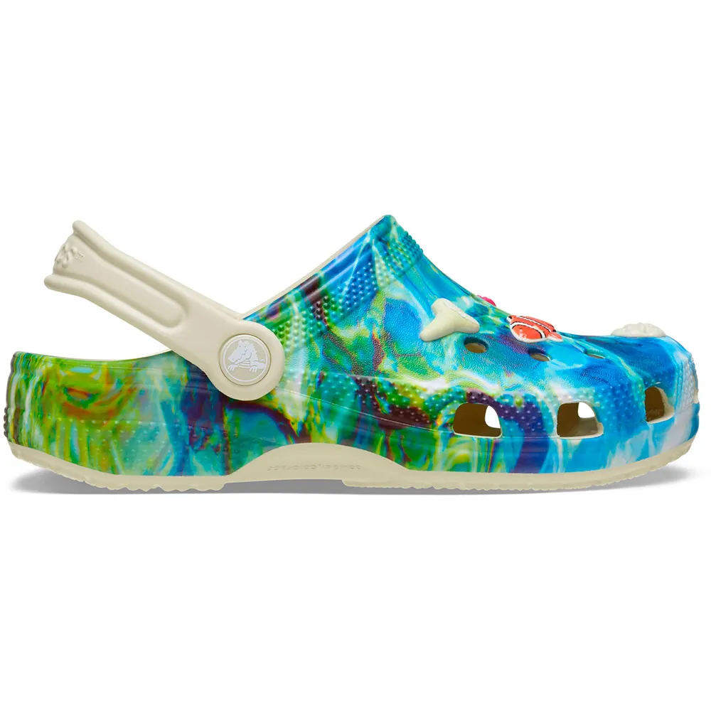 Купить Crocs 211266-2y2-c6 Деревянные башмаки Classic Under The Sea Toddler Bone 35x25x15 EU 22 7ft.ru в интернет магазине Семь Футов