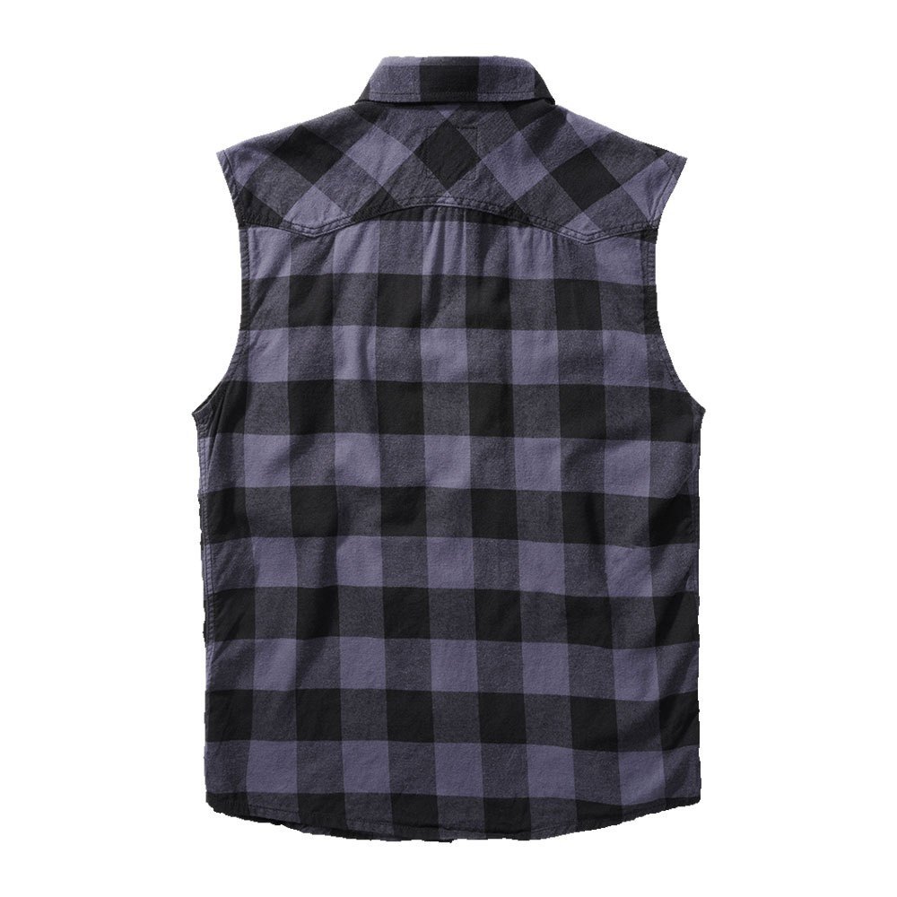 Купить Brandit 4031-28-S Рубашка Check Голубой  Black / Grey S 7ft.ru в интернет магазине Семь Футов